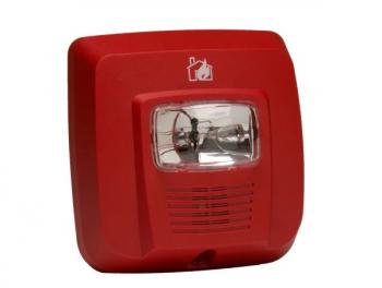 SYS-CTPR-FIRE Vỏ bo viền ngoài cho còi đèn chớp màu đỏ, có chữ Fire